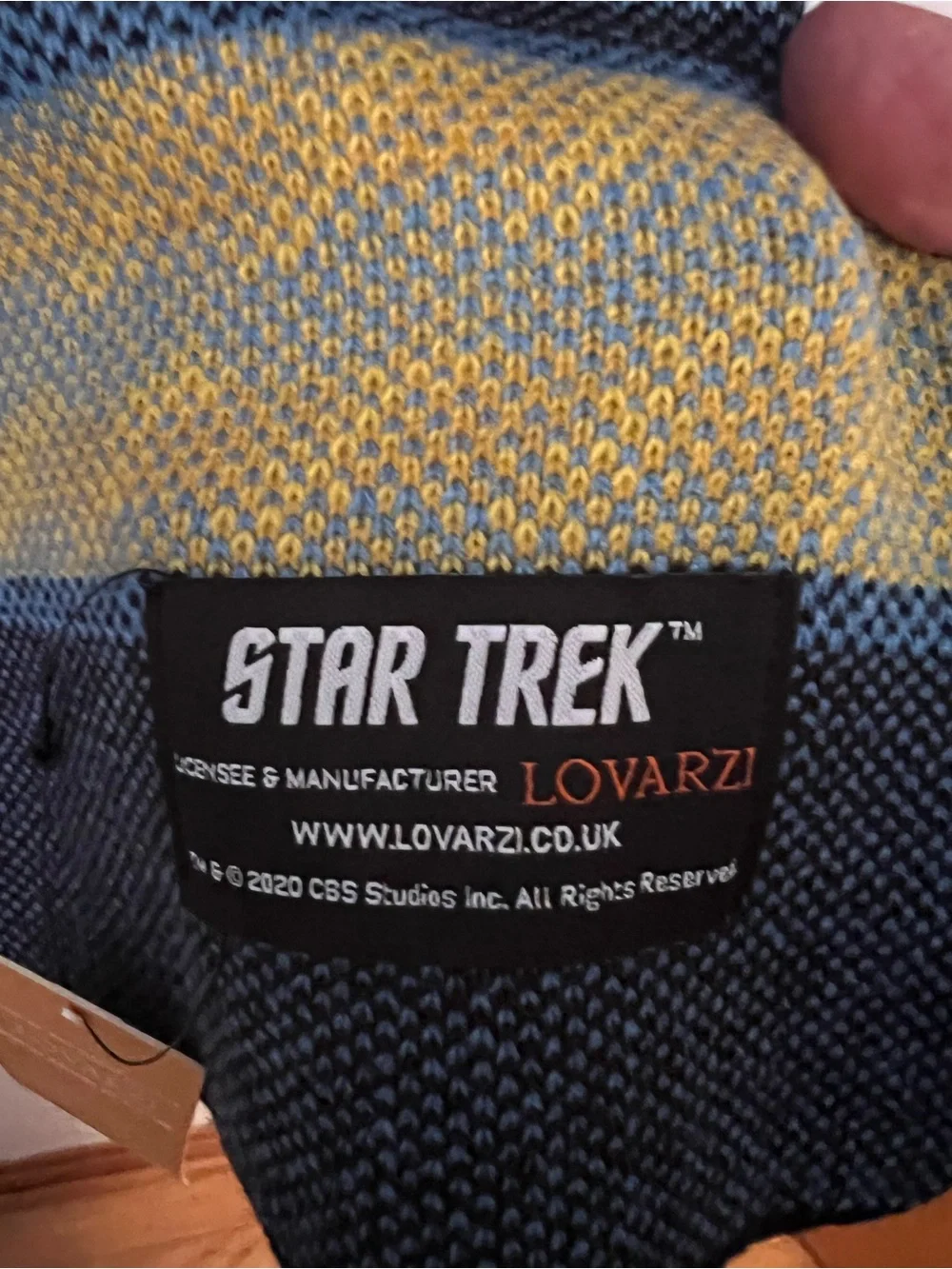 Star Trek Blue Logo Knit Scarf - Live Long and Prosper